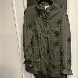 Knox Rose Olive Star Print Jacket